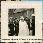 1956 - Communion Solennelle en l'église de Saint-Germain-Les-Corbeil