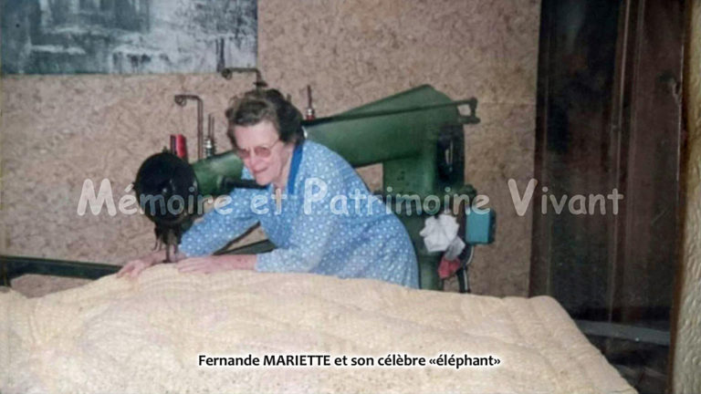 Fabrication de couvre-pieds avec l'Elephant - Vieux métiers - Corbeil-Essonnes