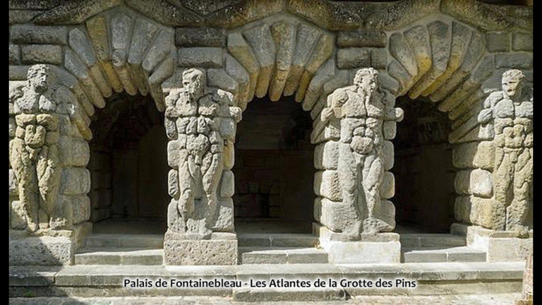 Mémoire de carriers : Palais de Fontainebleau - Les Atlantes de la Grotte des Pins