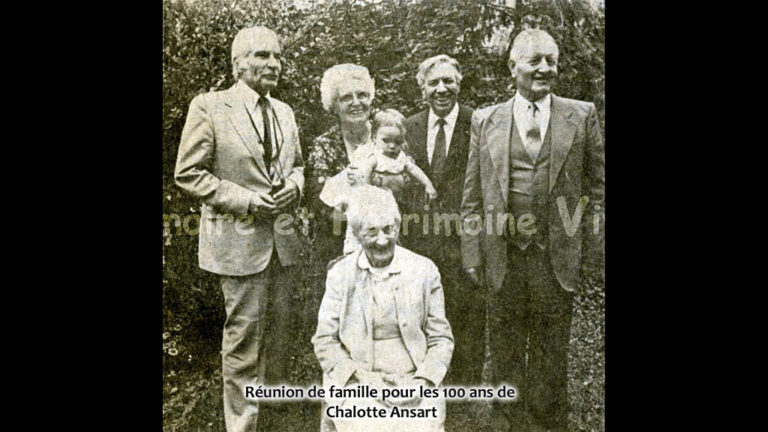 Réunion de famille pour les 100 ans de Chalotte Ansart