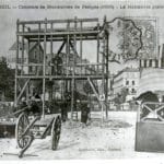 Exercice des pompiers en 1906 à Corbeil