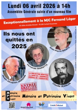 Prochaine séance à Corbeil-Essonnes 91