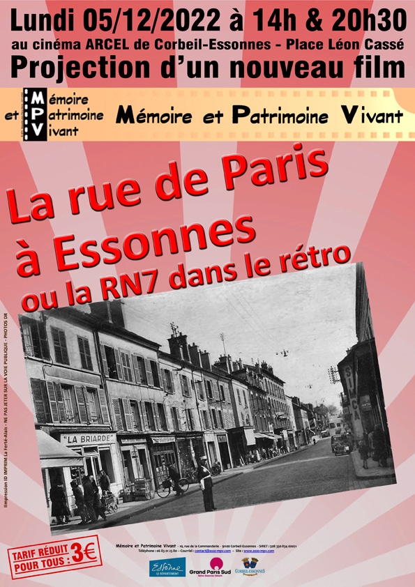 La rue de Paris à Essonnes ou la RN7 dans le rétro